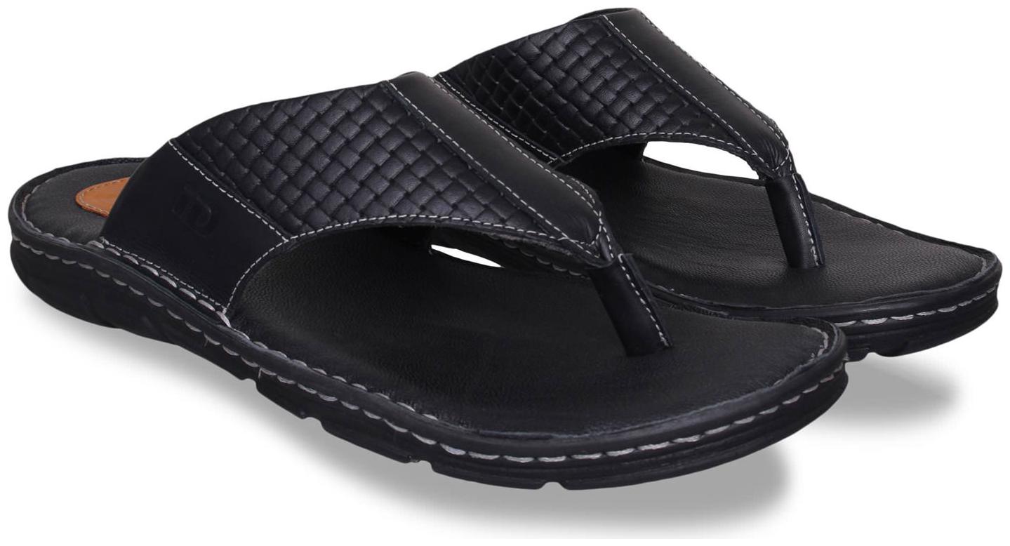 

ID Men Black Slippers Flip-Flops