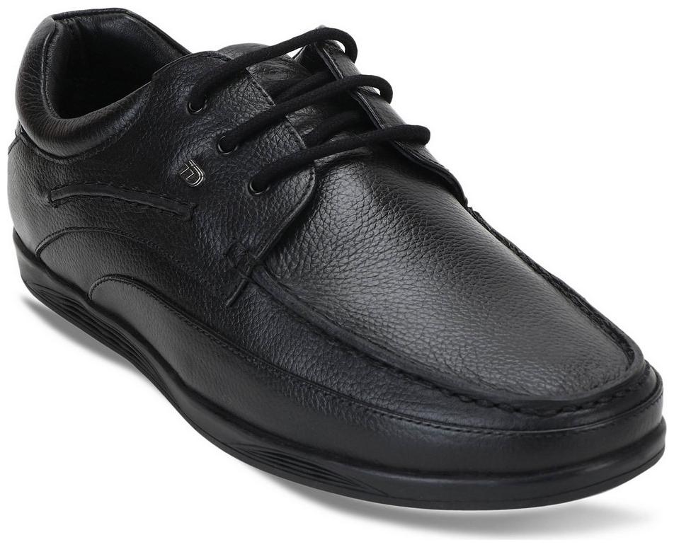 

ID Men Black Leather Lace Up Formal Shoes