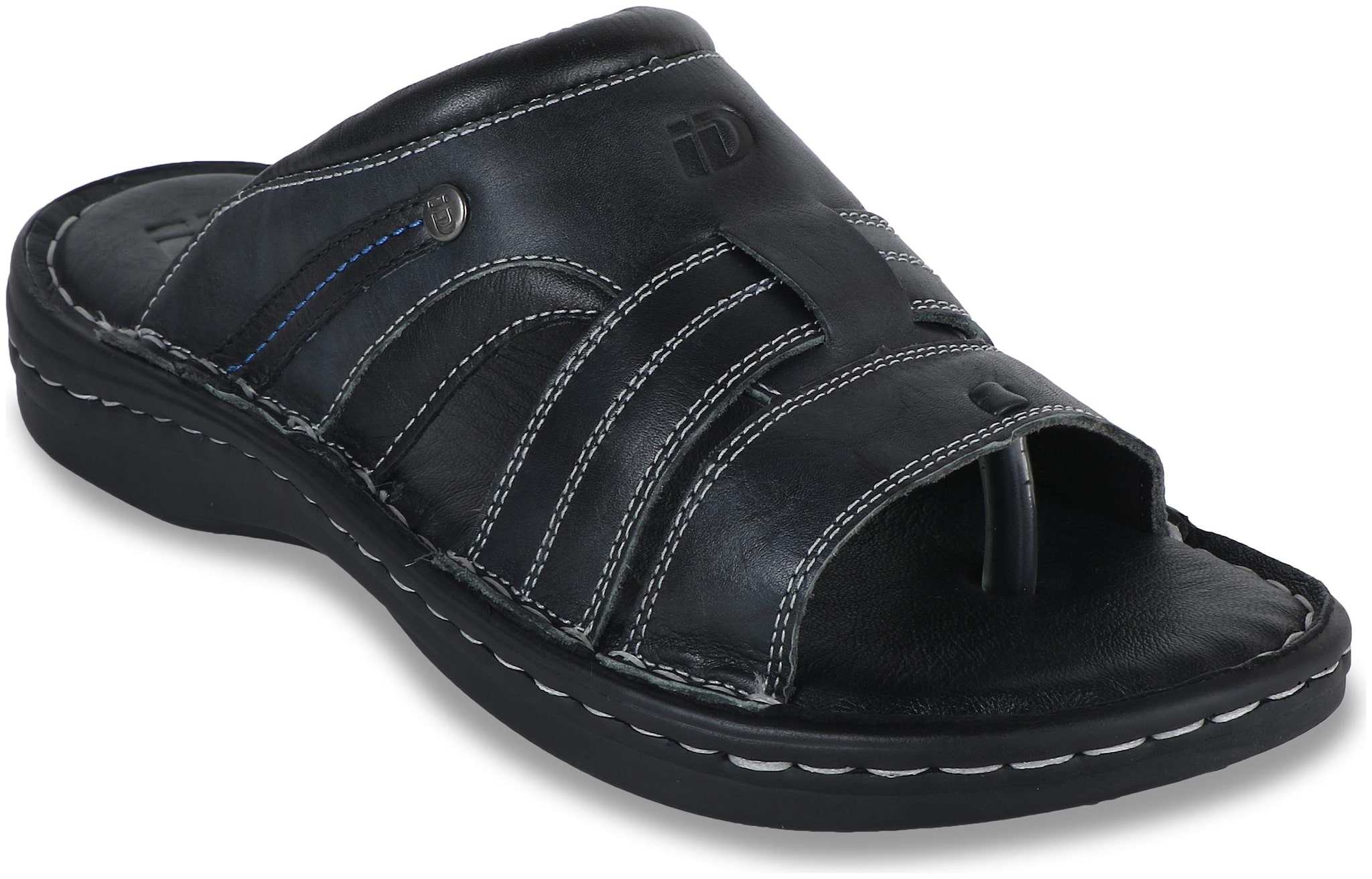 

ID Men Black Slippers Flip-Flops