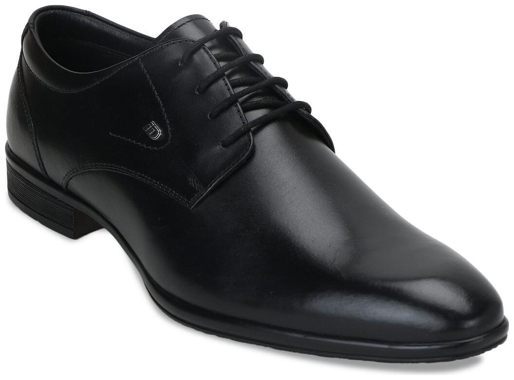 

ID Men Black Leather Lace Up Formal Shoes