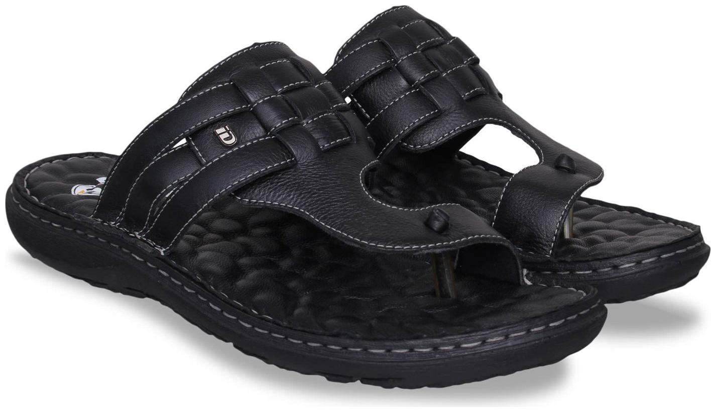

ID Men Black Slippers Flip-Flops