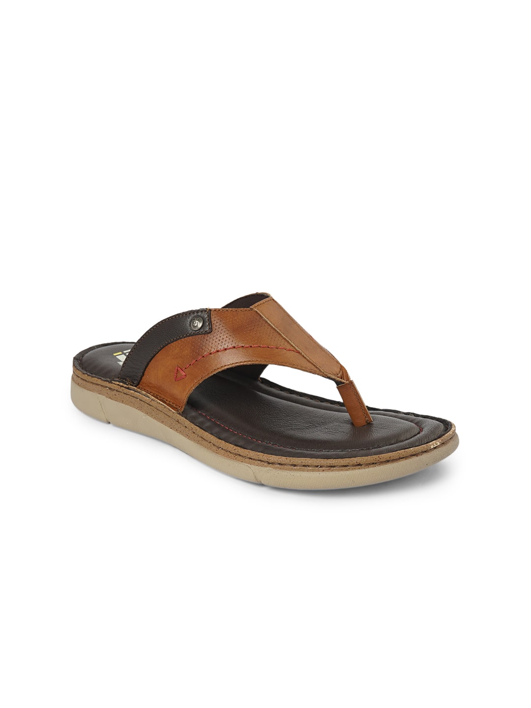 

Id Men Tan Indoor Slippers - 1 Pair
