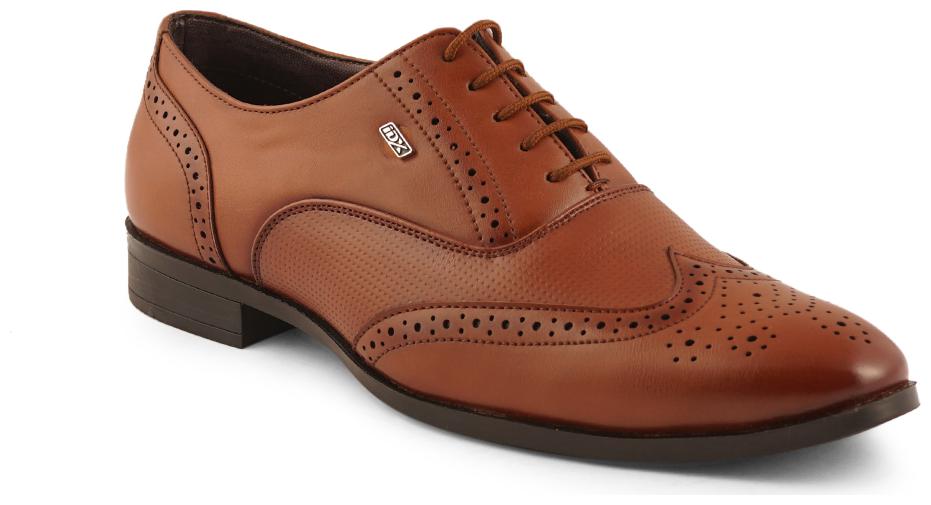 

Id Men Tan Oxford Formal Shoes - IX2027TAN