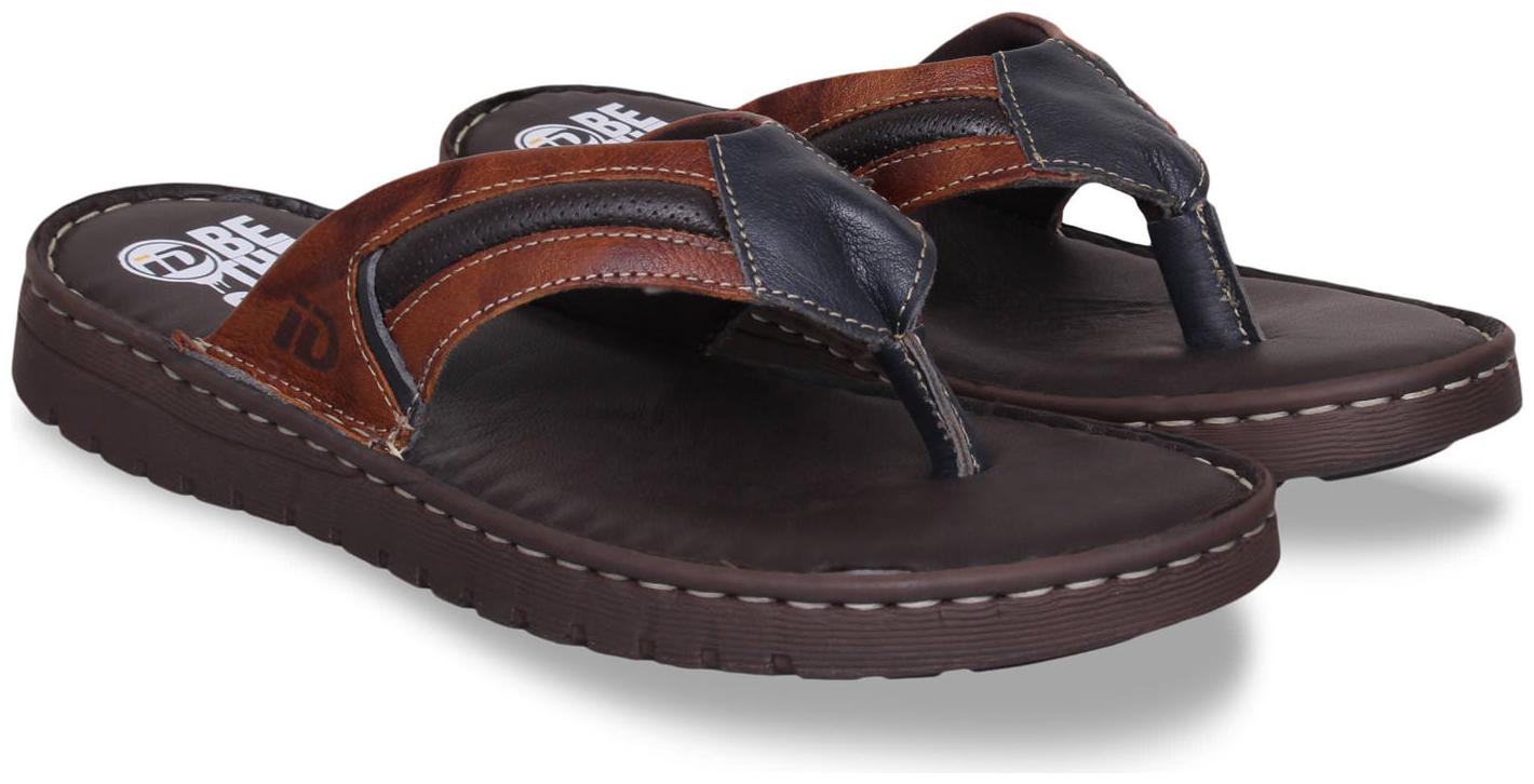 

ID Men Tan Slippers Flip-Flops
