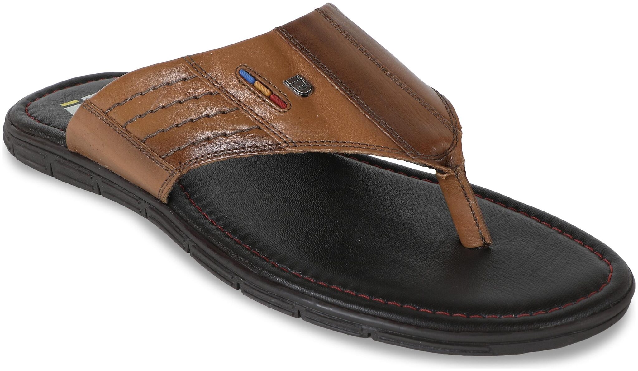 

ID Men Tan Slippers Flip-Flops
