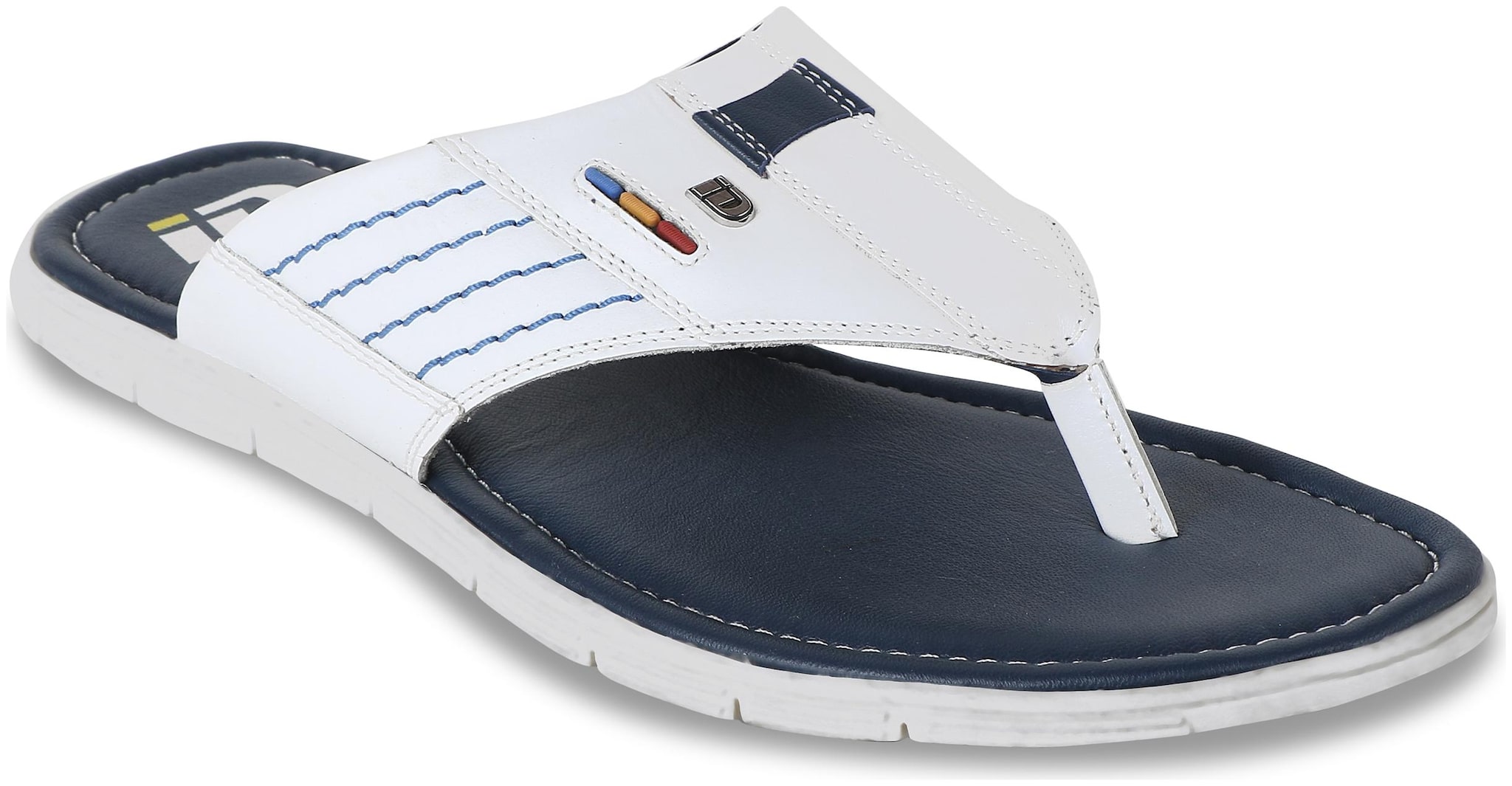 

ID Men White Slippers Flip-Flops