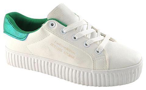 

Enso Casual Shoes for Women - Green and White