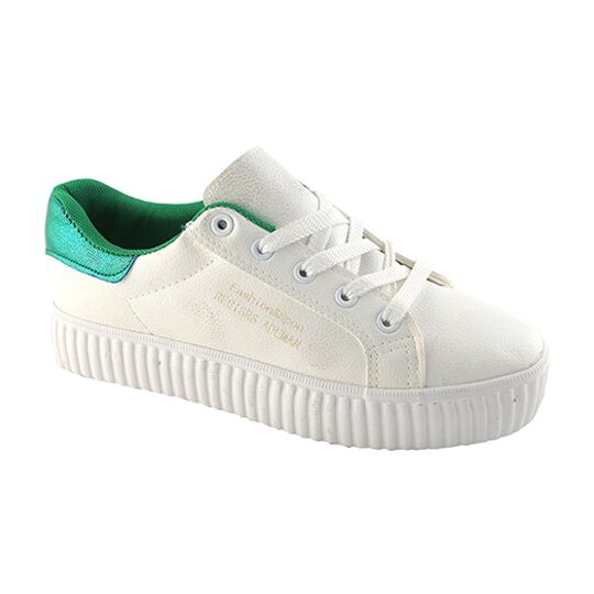 

Enso Casual Shoes for Women - Green and White
