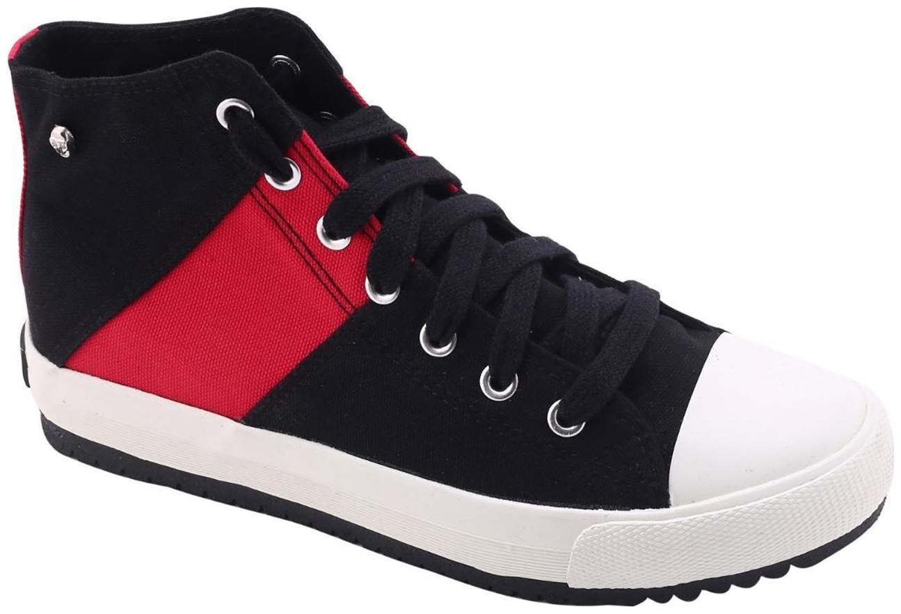 

Enso Canvas Shoes for Women - Black and Red