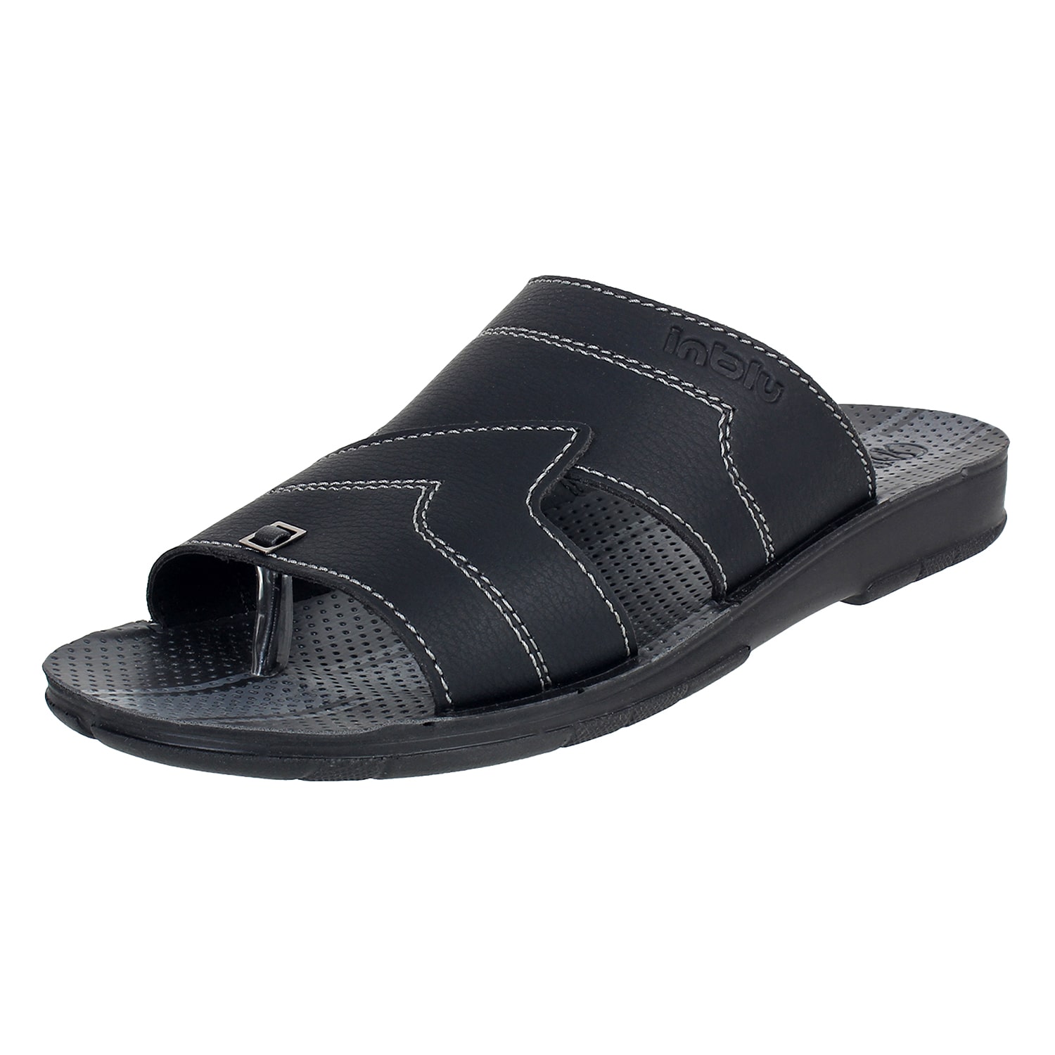 

Inblu Men Black Flip-Flops - 1 Pair