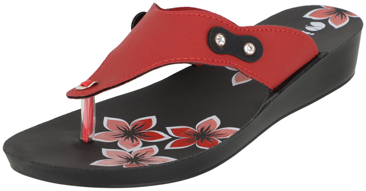

Inblu 91J3 RED BLK Women Slipper