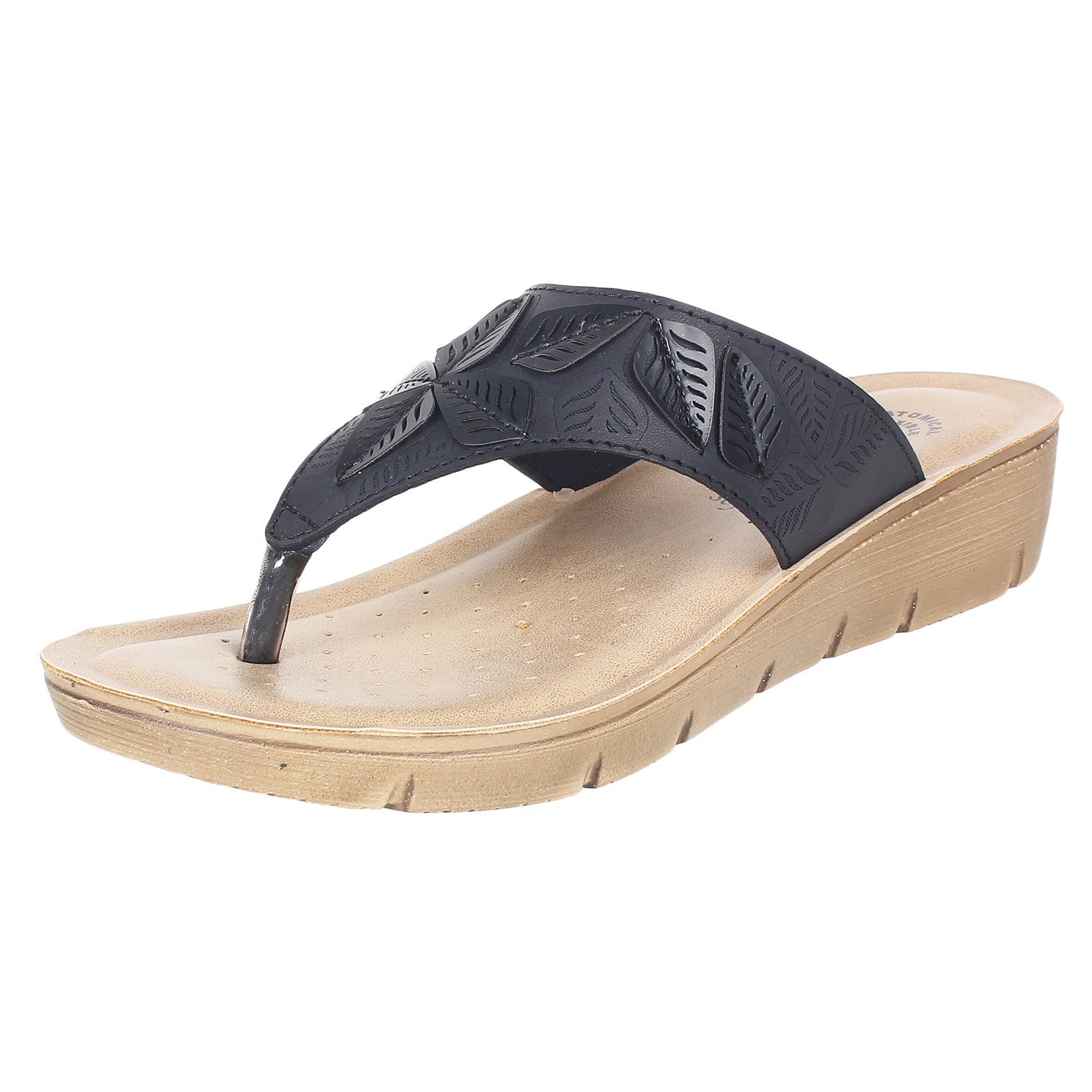 

Inblu Li13 Black Women High Grade Pu Sandal