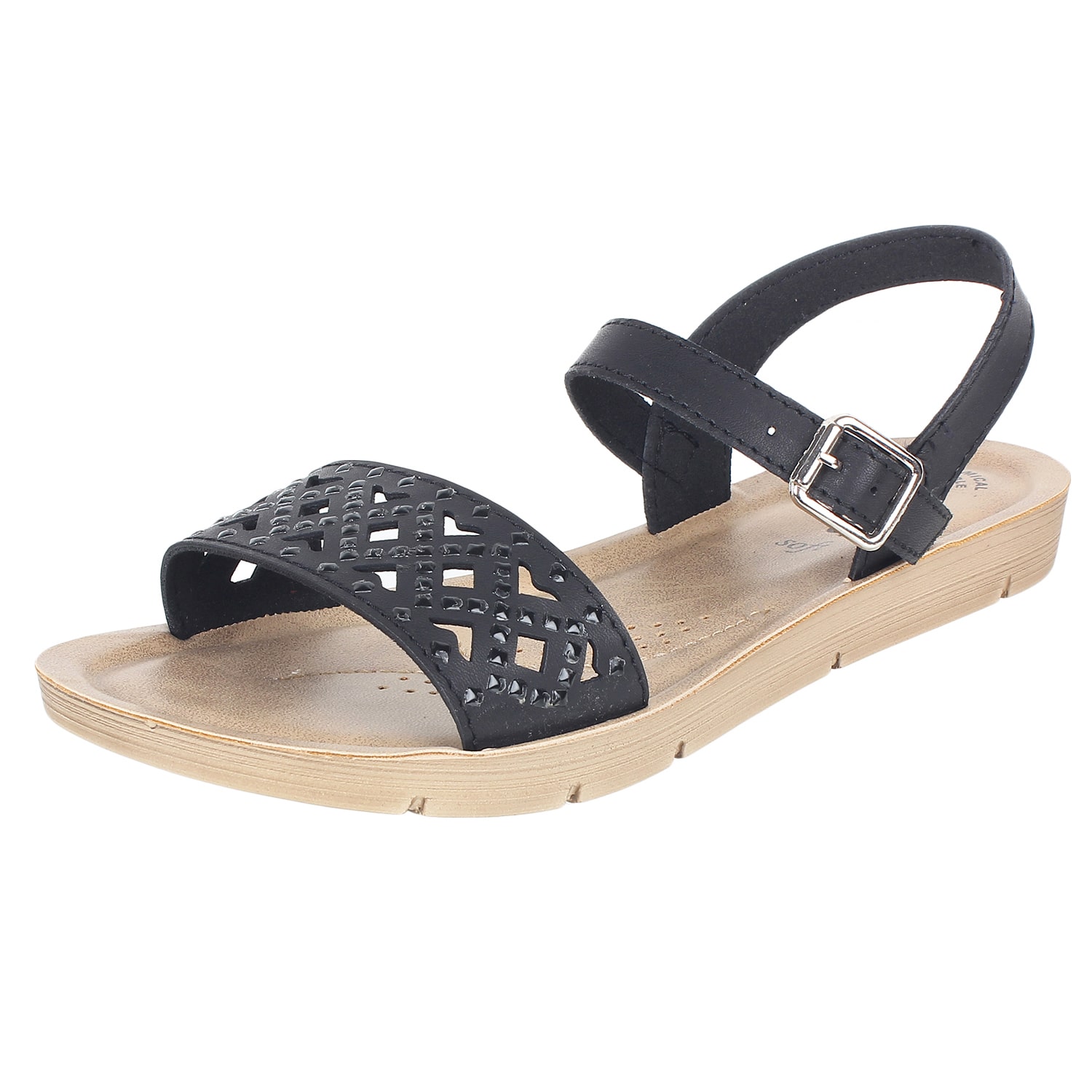 

Inblu Me61 Black Women High Grade Pu Sandal
