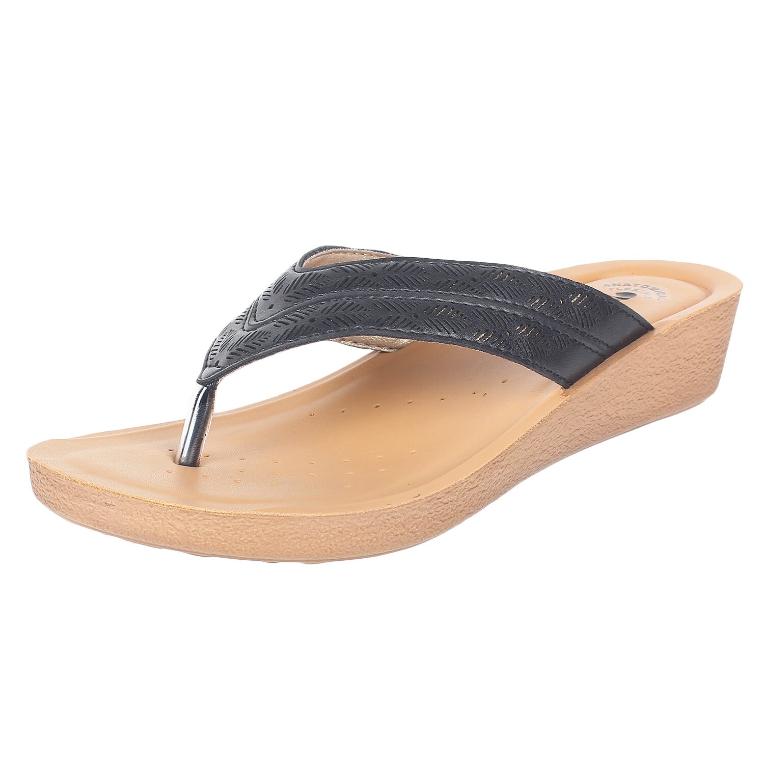 

Inblu Pp49 Black Women High Grade Pu Sandal