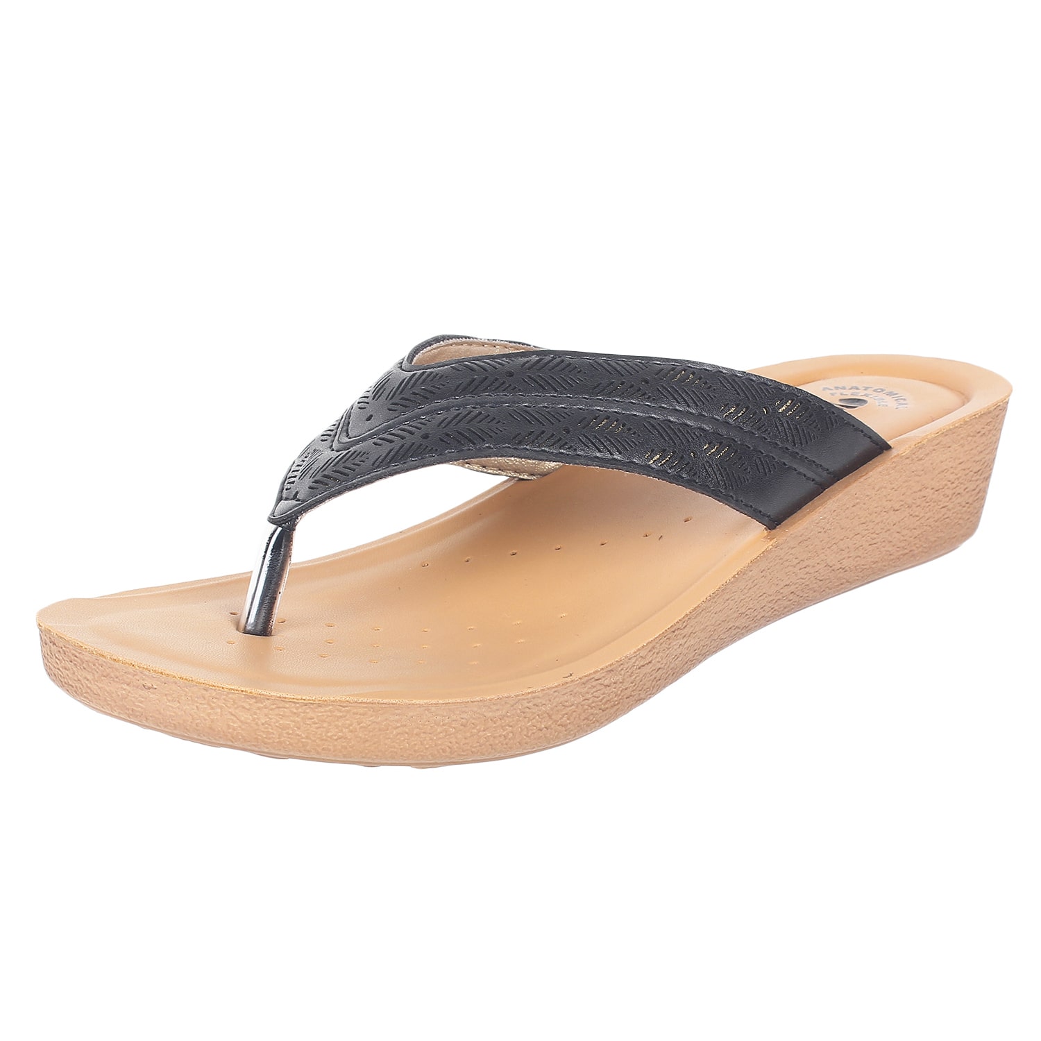 

Inblu Pp49 Black Women High Grade Pu Sandal
