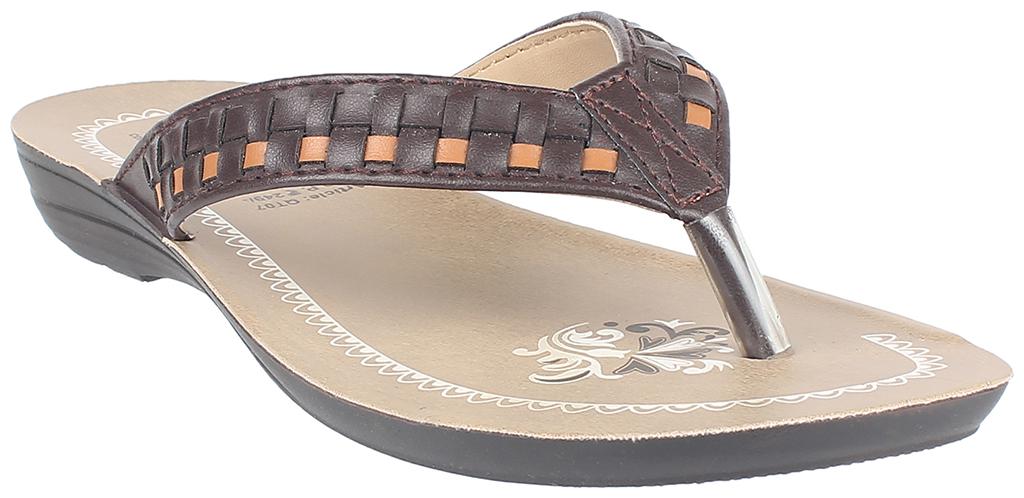 

Inblu Qt07 Brown Women Slipper