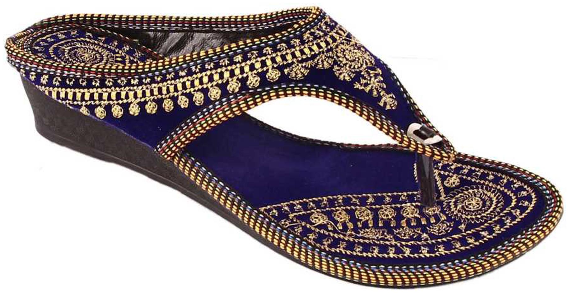 

INDIA STATION Rajasthani Women Girls Ethnic Flats and Slipper