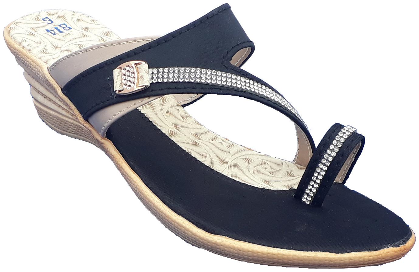 

IndiForce Women Black Heeled Sandals