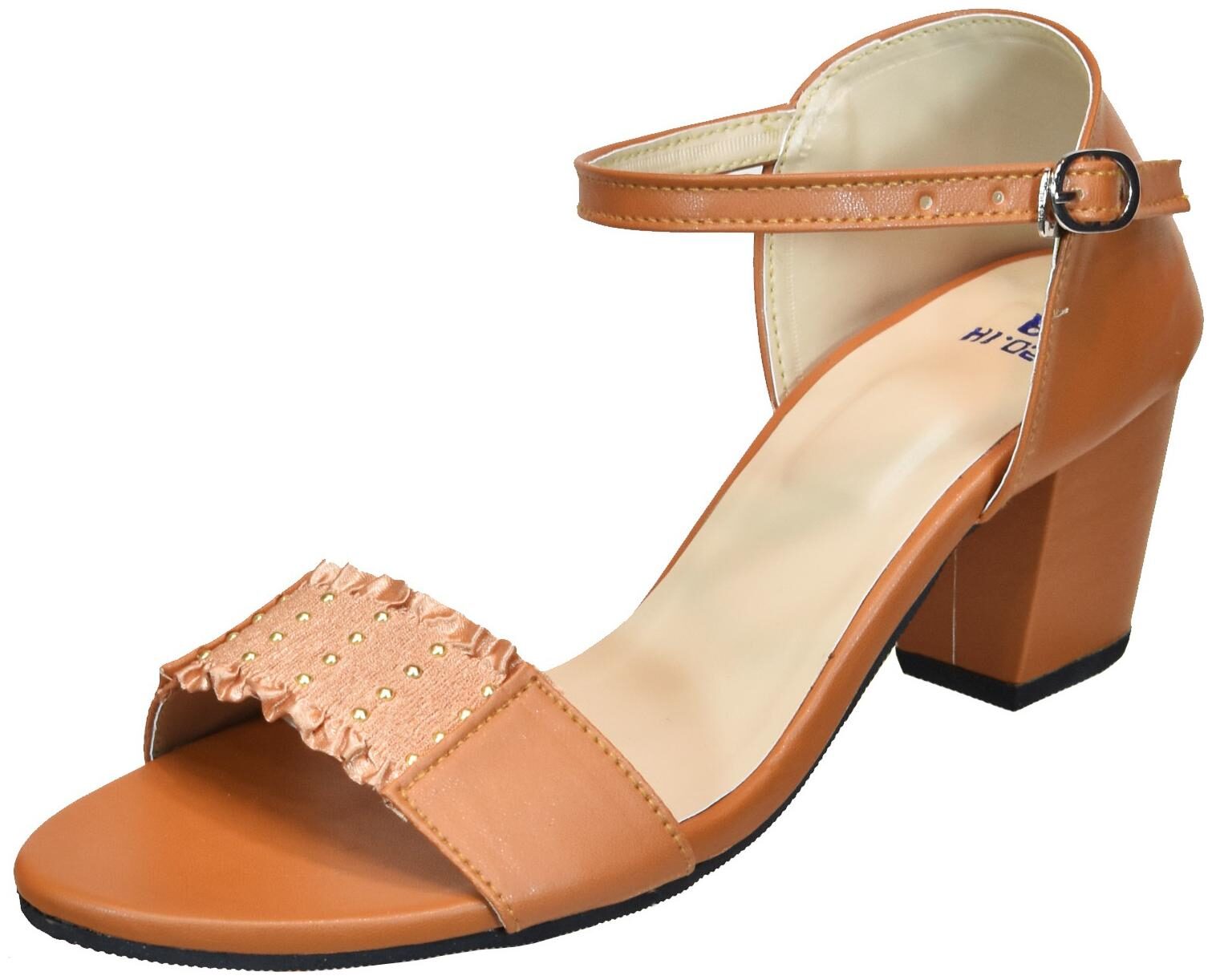 

IndiForce Women Tan Heeled Sandals