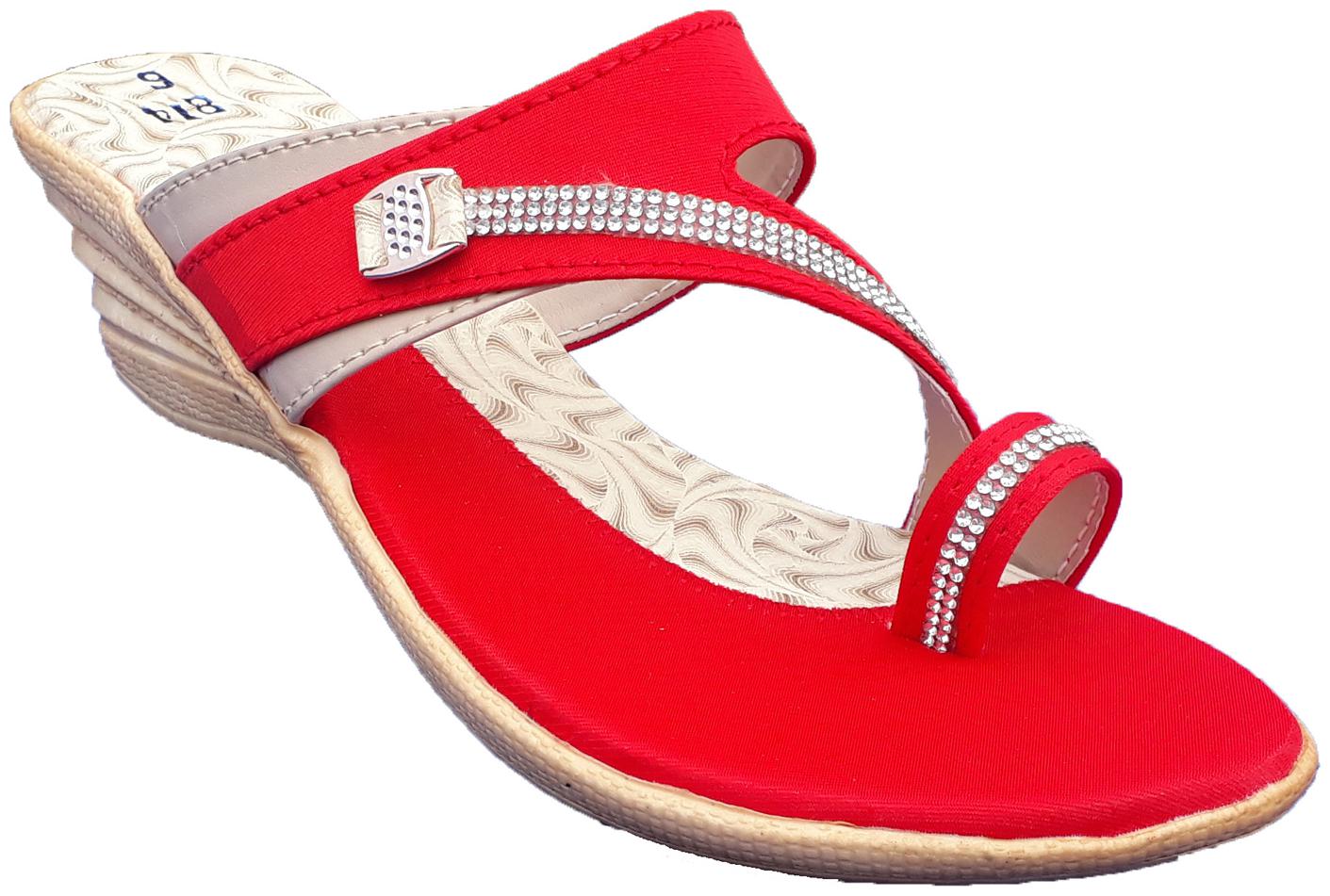 

IndiForce Women Red Heeled Sandals