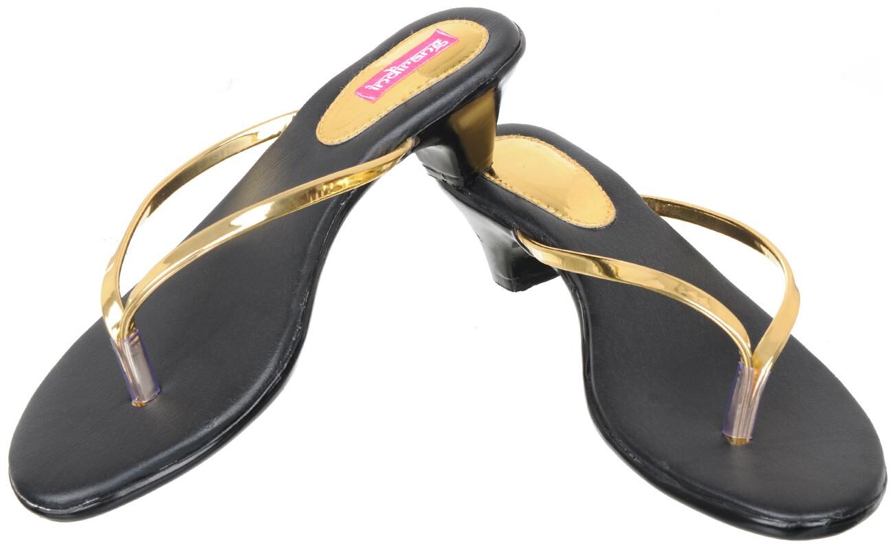 

Indirang Women Gold Heeled Sandals