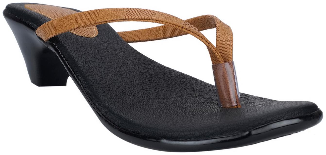 

Indirang Women Brown Heeled Sandals