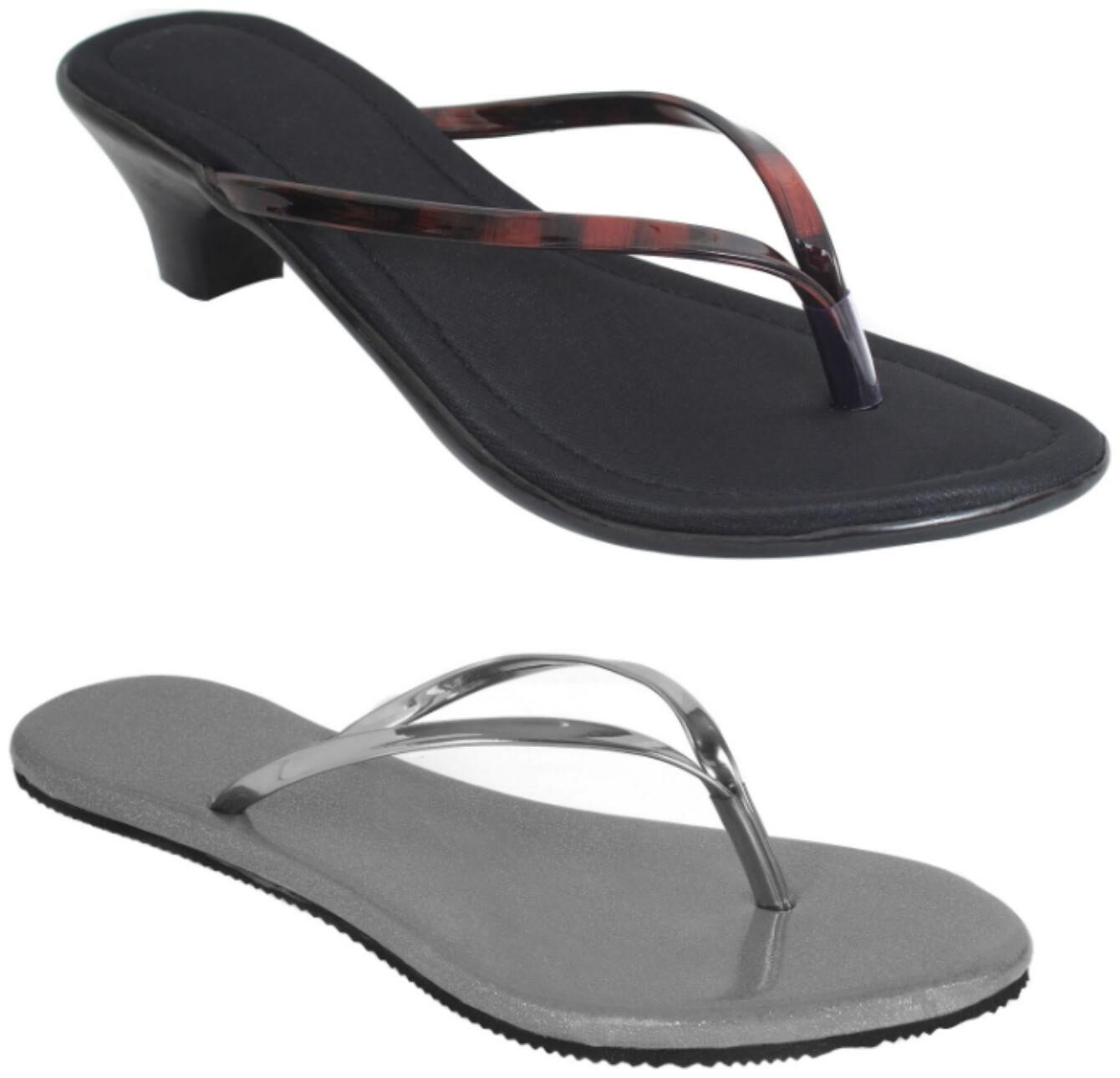 

Indirang Women Black Heeled Sandals - 2 Pair