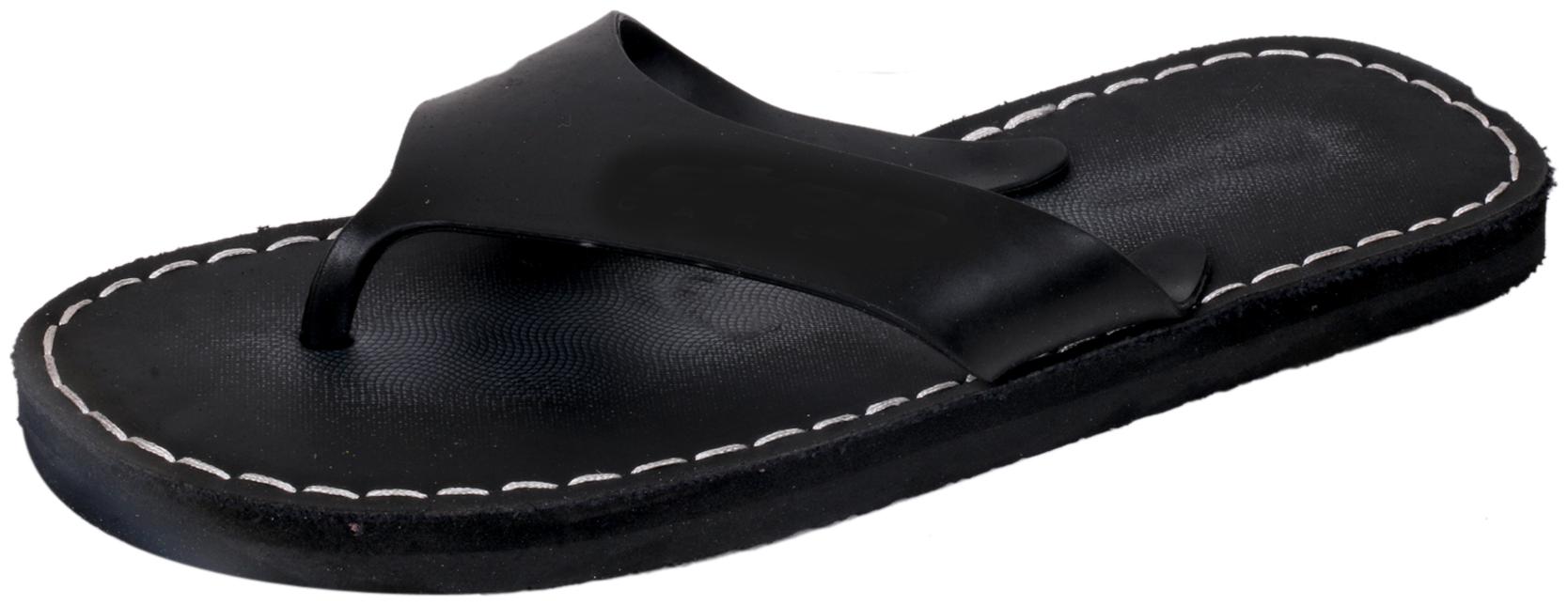

Indiweaves Men Black Flip-Flops - 1 Pair