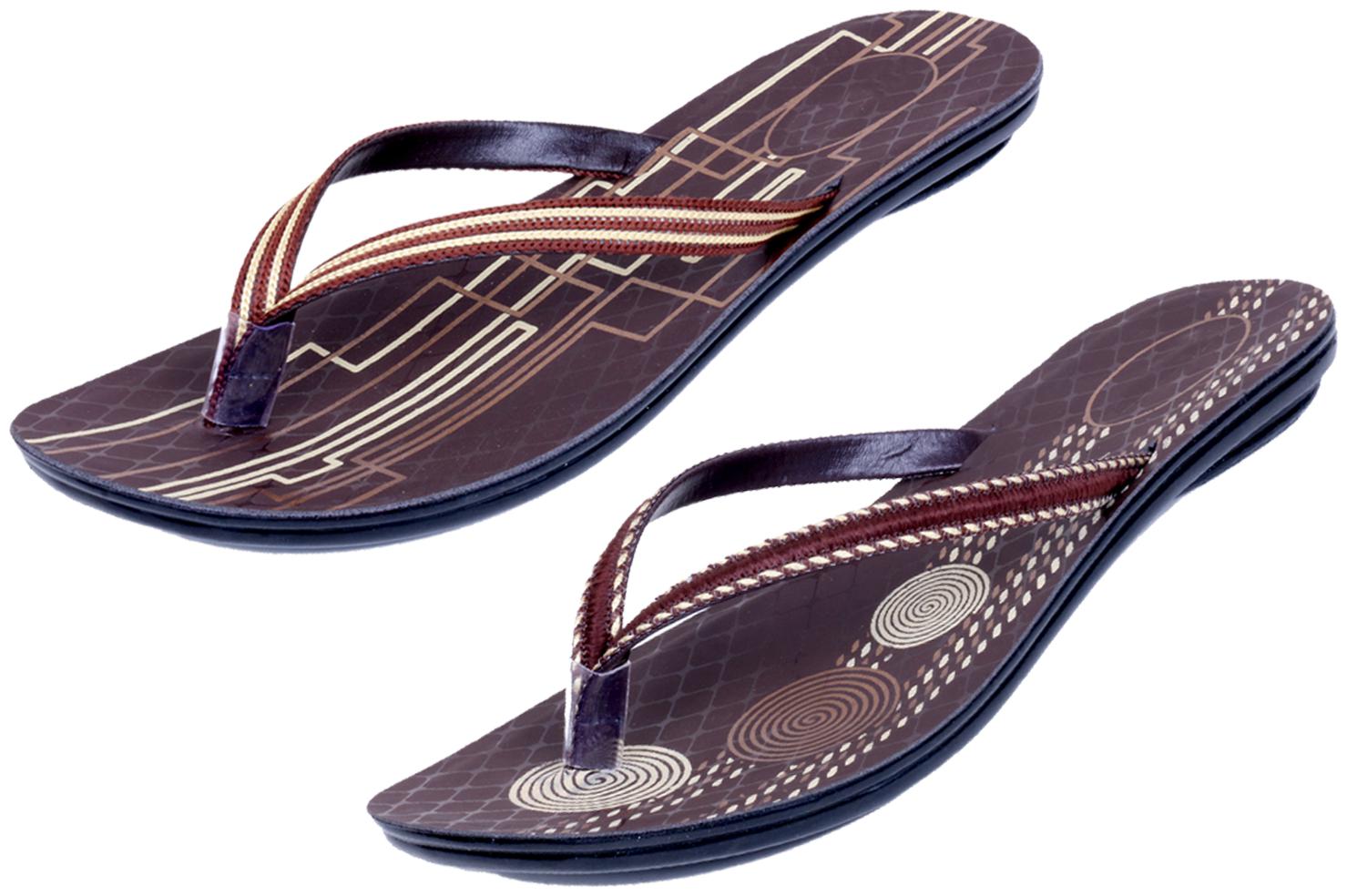

IndiWeaves Womens Slippers Flipflops Pack of 2