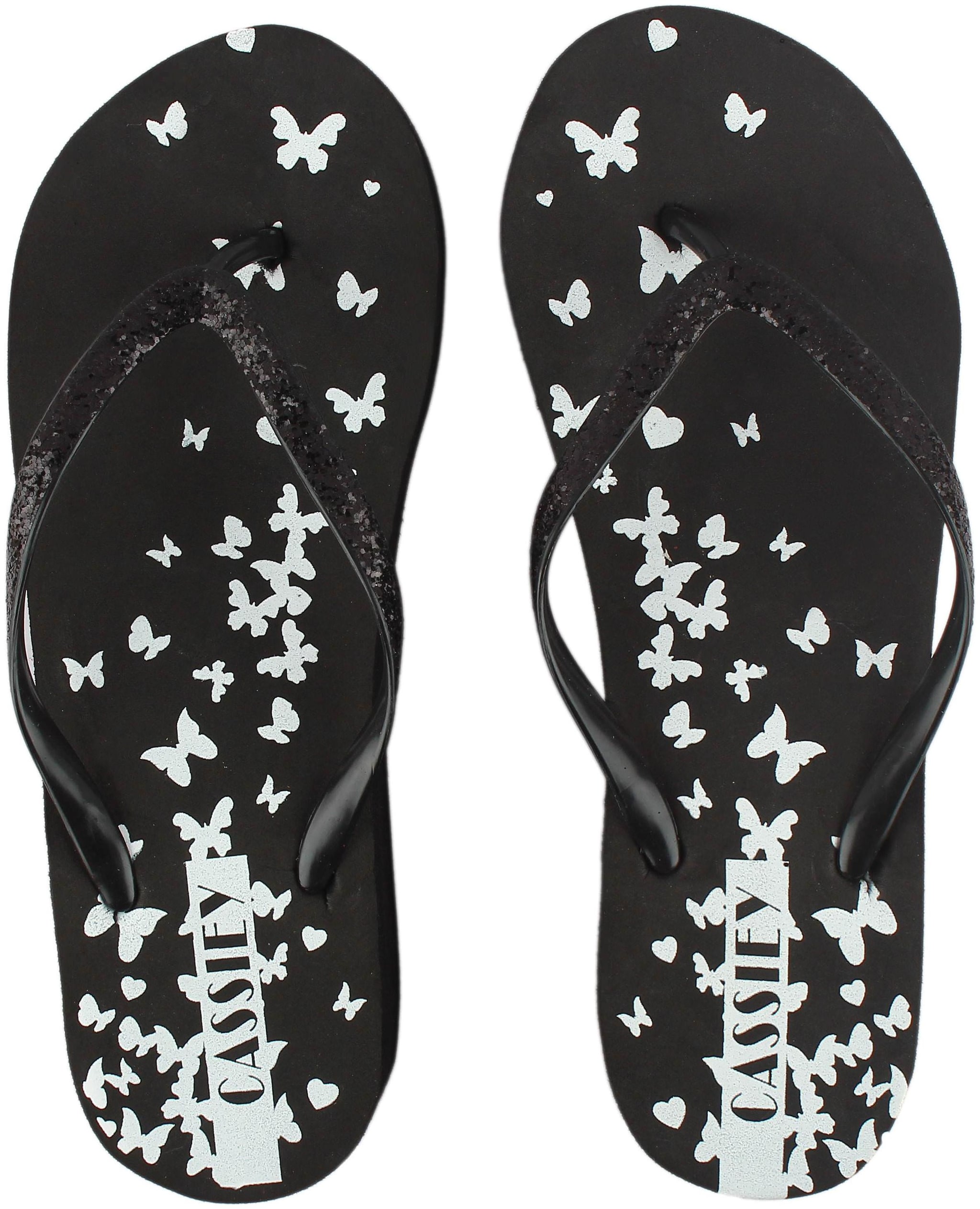

IRSOE Cassiey black Women s Slider slippers Flip Flop Slides