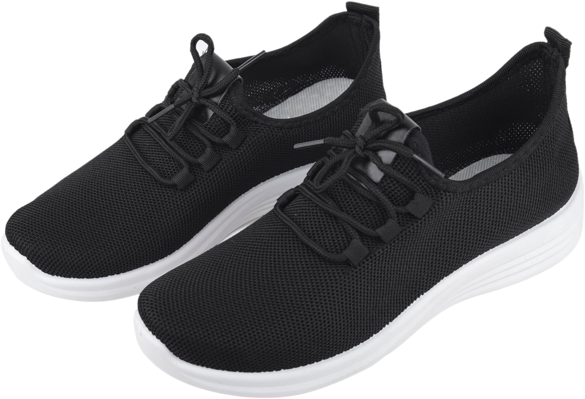 

IRSOE Women Black Sneakers