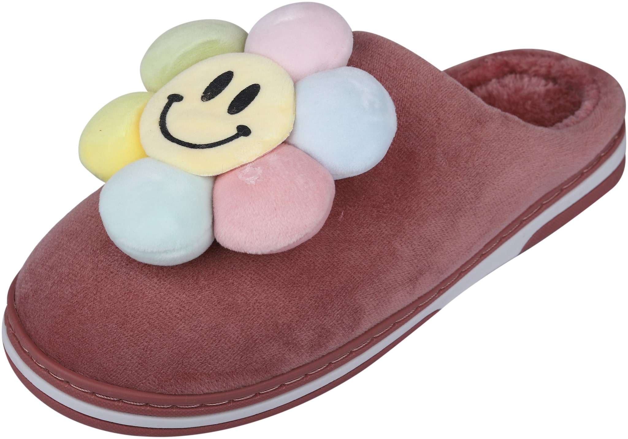 

IRSOE Women s Winter Fur Slipper Peach