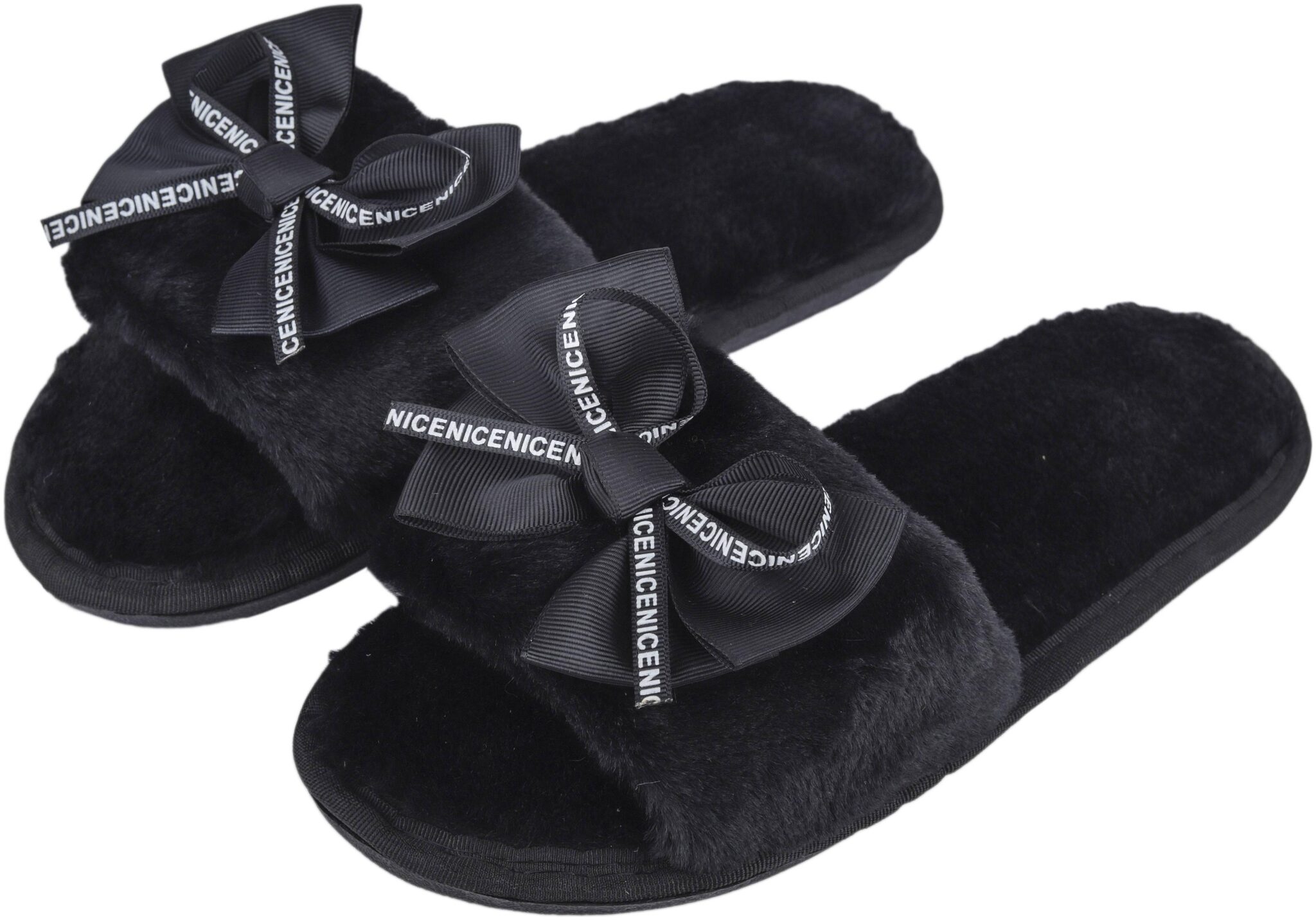 

IRSOE Women Bear Velvet Anti-slip Soft Bottom Wool Slip-On Indoor Outdoor Winter Slippers