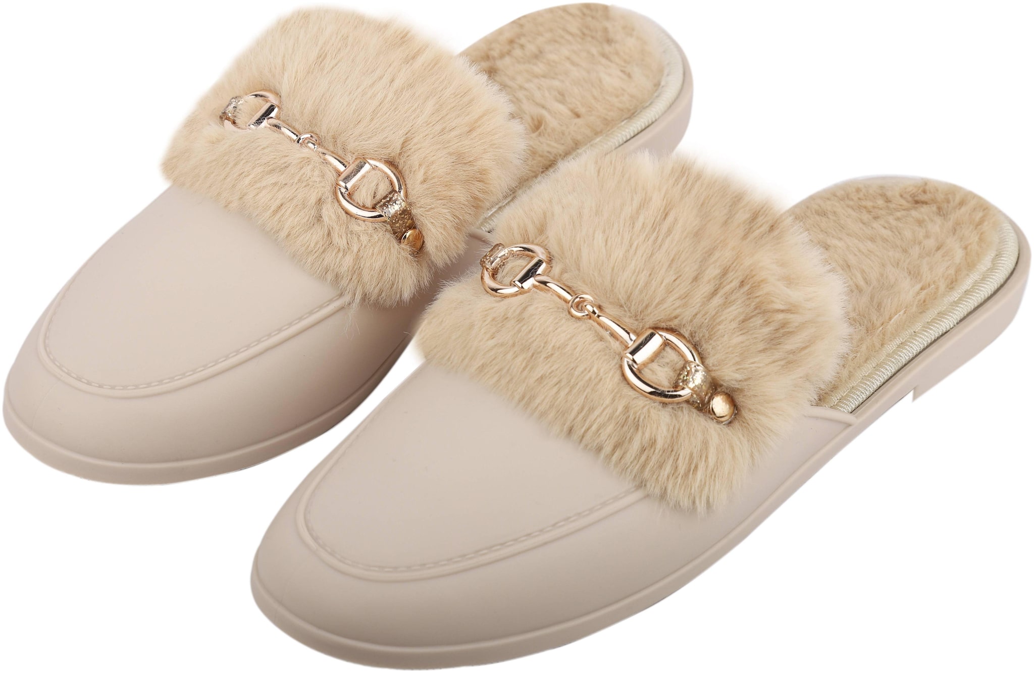 

IRSOE Women Beige Mules