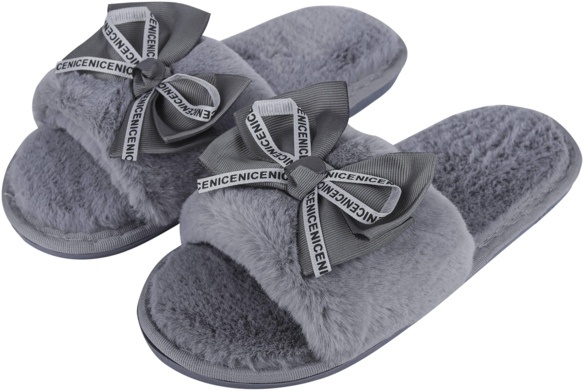 

IRSOE Women Bear Velvet Anti-slip Soft Bottom Wool Slip-On Indoor Outdoor Winter Slippers