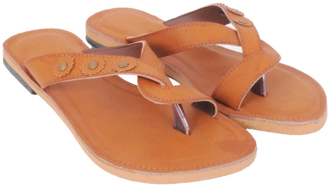 

Jaipuri Shop Women Rajasthani Silsila Traditional Brown Slip-On Ethnic Slippers Sandals WMO380-5