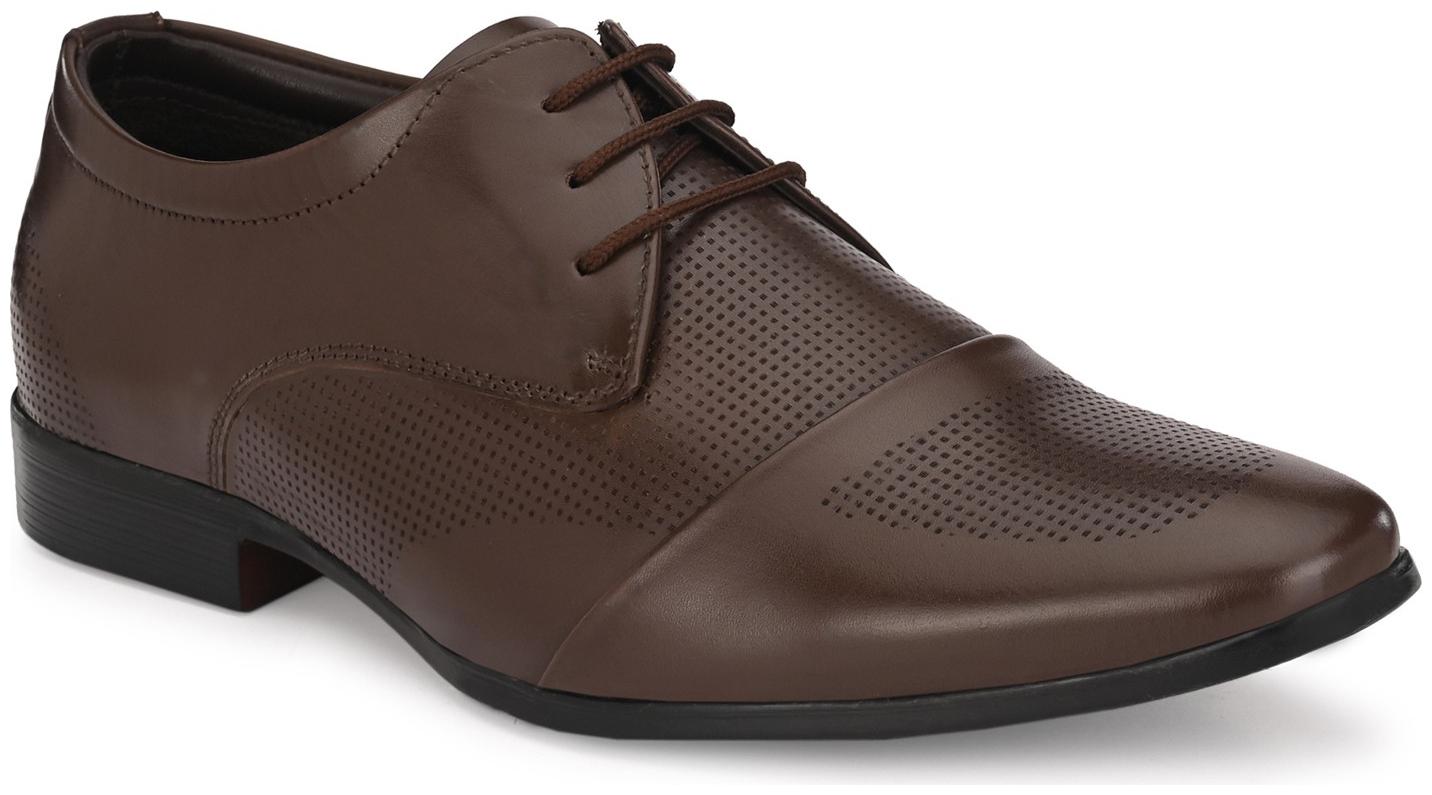

JENJA Men Brown Derby Formal Shoes - V0790