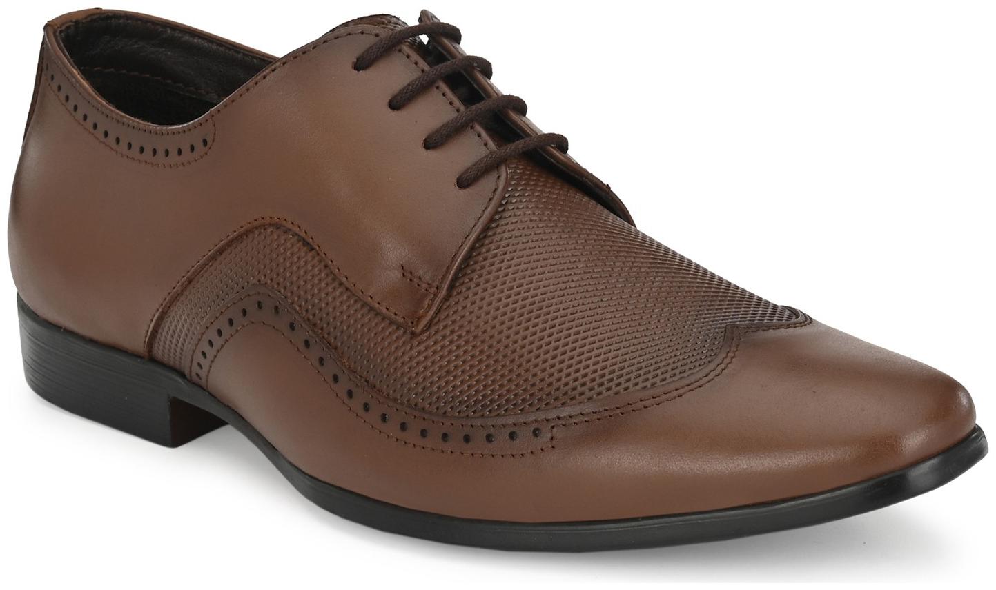 

JENJA Men Brown Derby Formal Shoes - V0791
