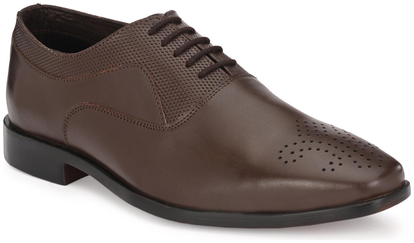 

JENJA Men Brown Derby Formal Shoes - V0785