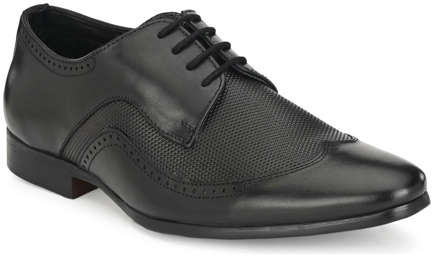 

JENJA Men Black Derby Formal Shoes - V0791