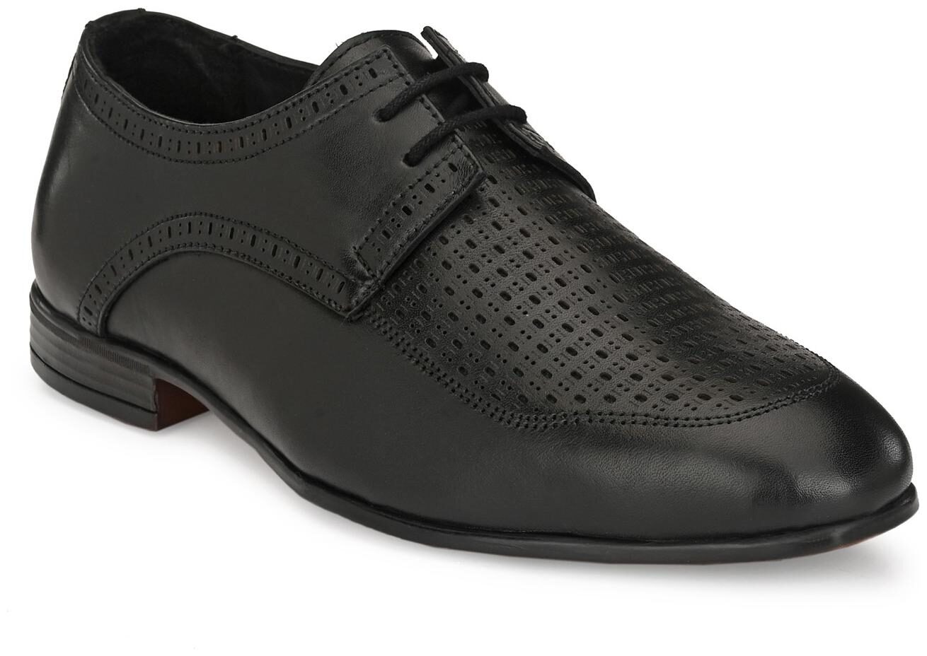 

JENJA Men Black Derby Formal Shoes - V0794