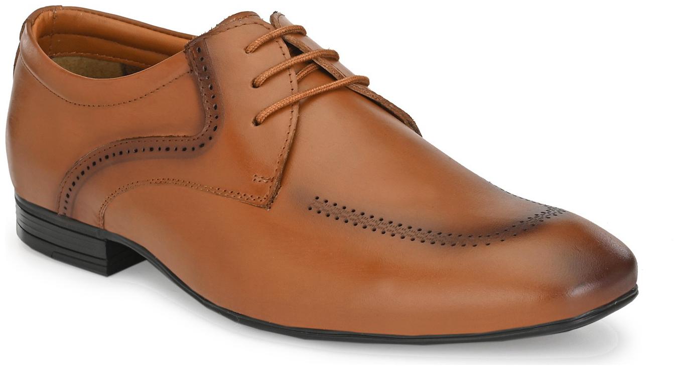 

JENJA Men Tan Derby Formal Shoes - V0797