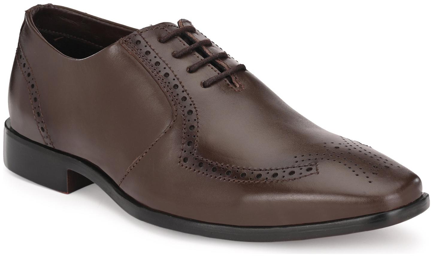 

JENJA Men Brown Derby Formal Shoes - V0786