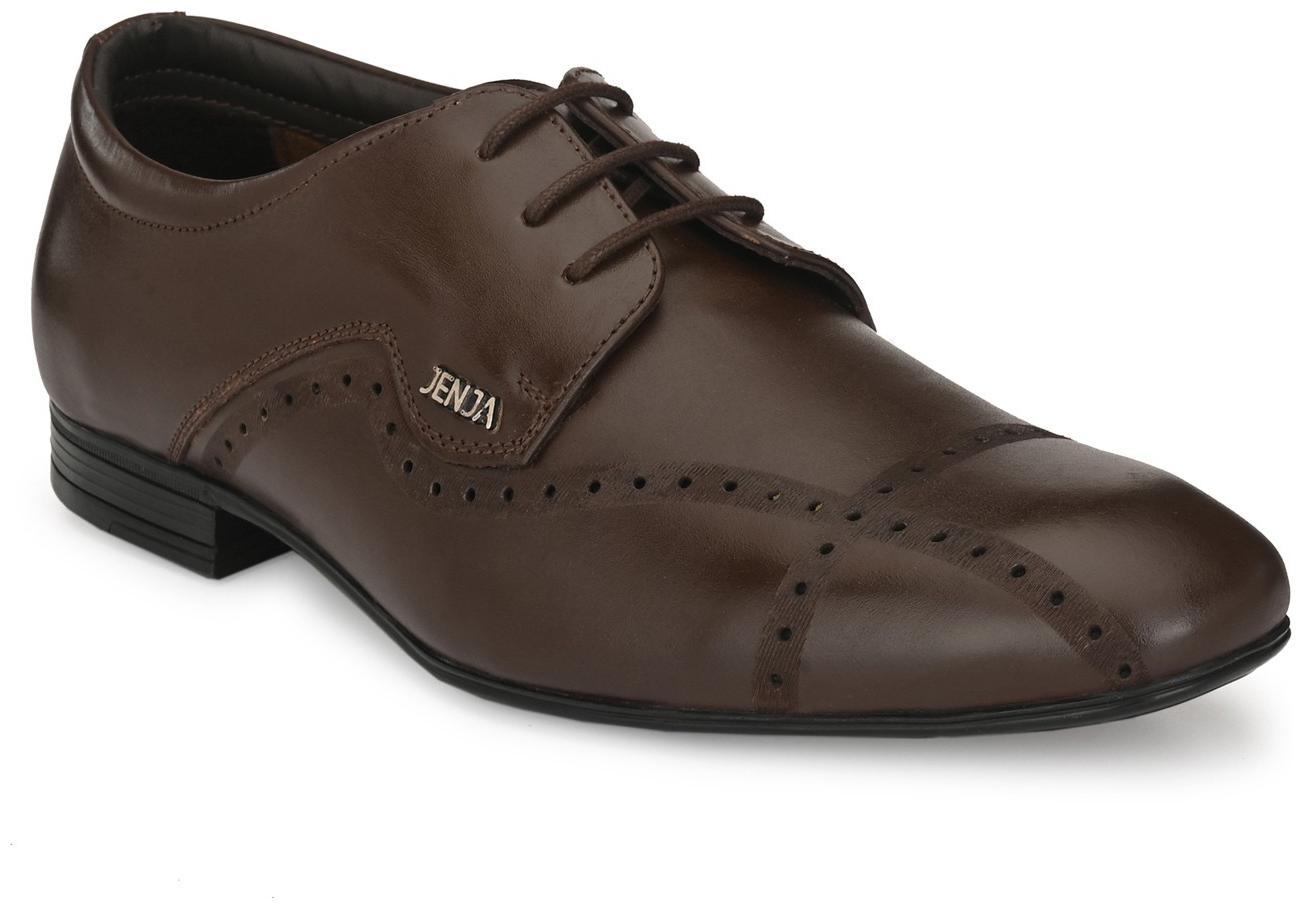 

JENJA Men Brown Derby Formal Shoes - V0800
