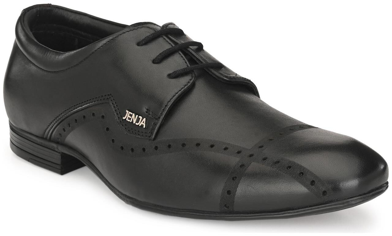 

JENJA Men Black Derby Formal Shoes - V0800