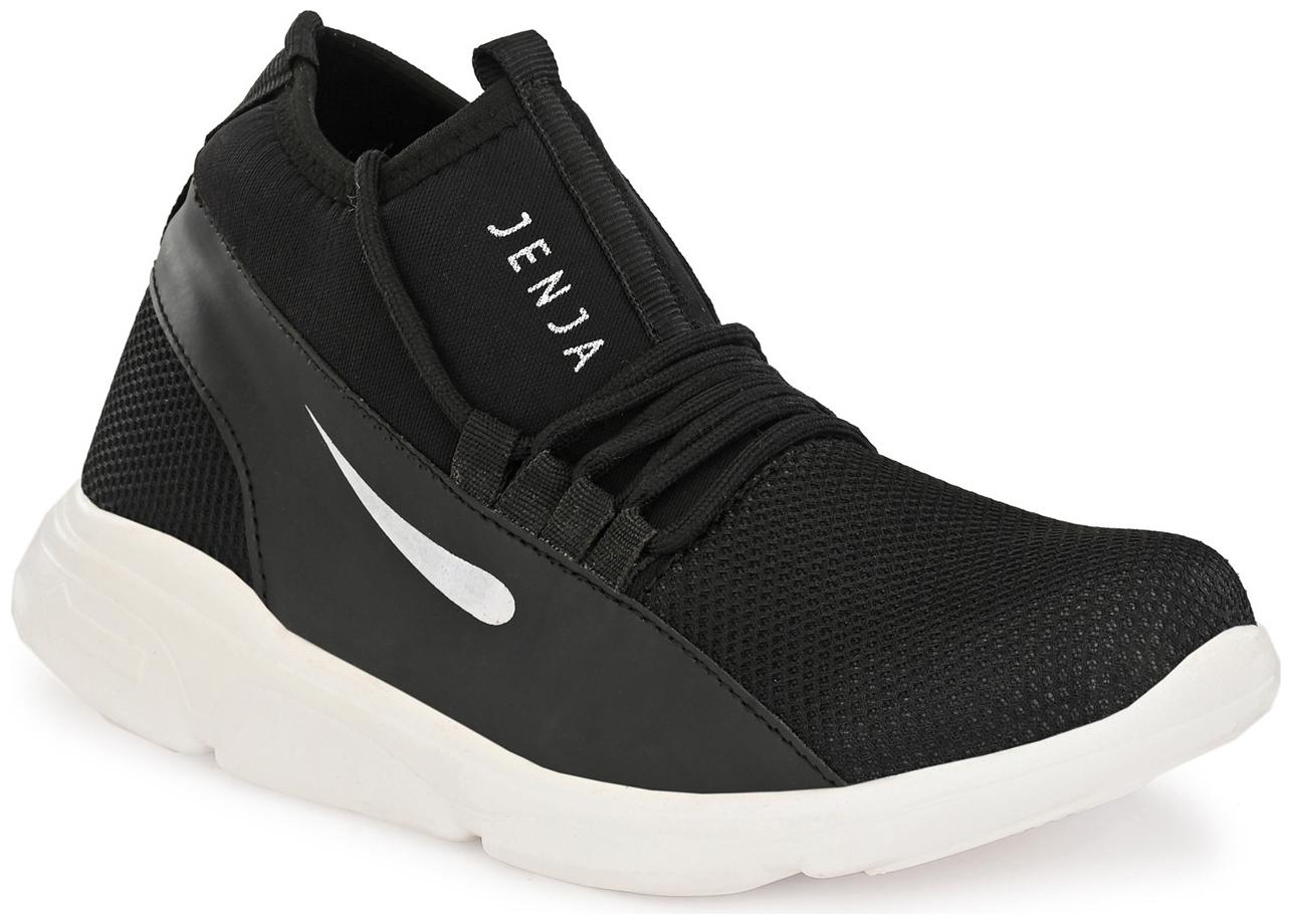 

JENJA Men Walking Shoes ( Black )
