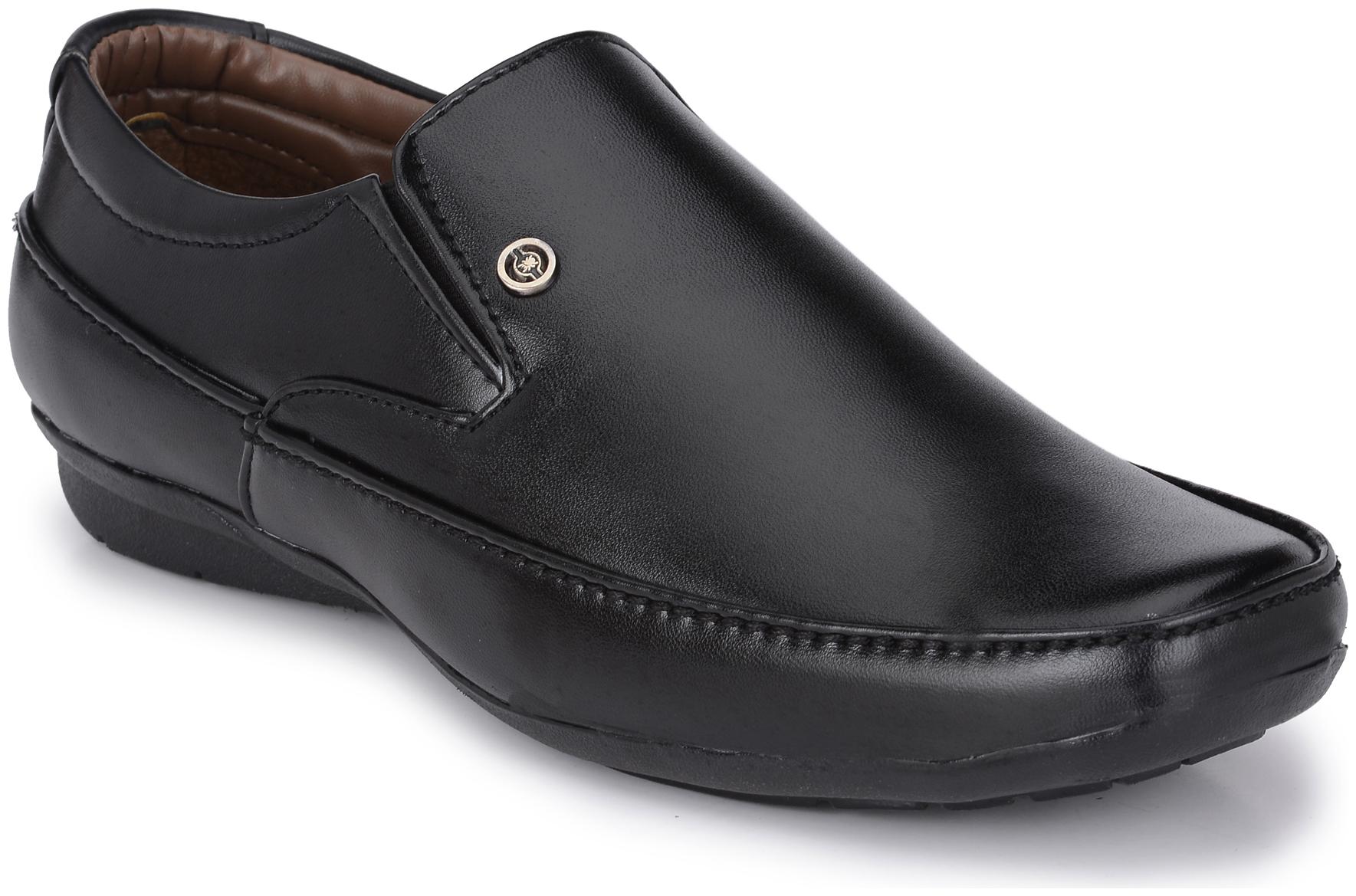 

John Karsun Men Black Slip-On Formal Shoes - 3203-BLACK