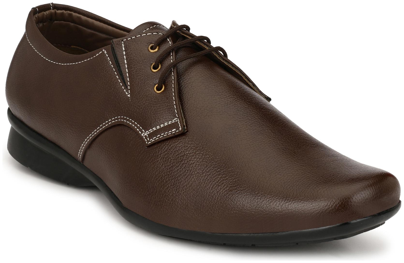 

John Karsun Men Brown Derby Formal Shoes - 3226-BROWN