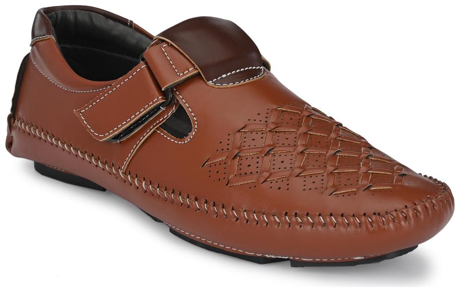 

John Karsun Men Tan Shoe-Style Sandals