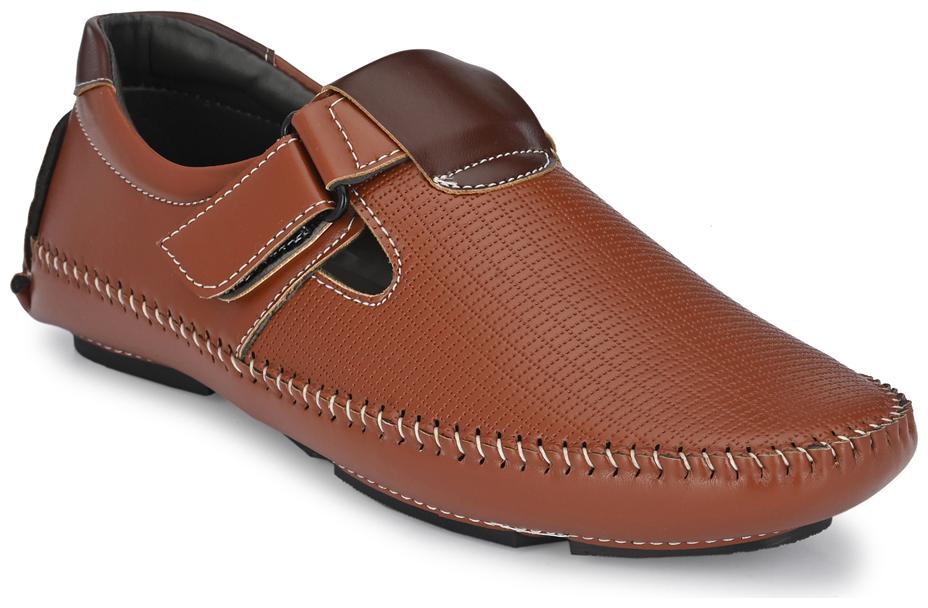 

John Karsun Men Tan Shoe-Style Sandals